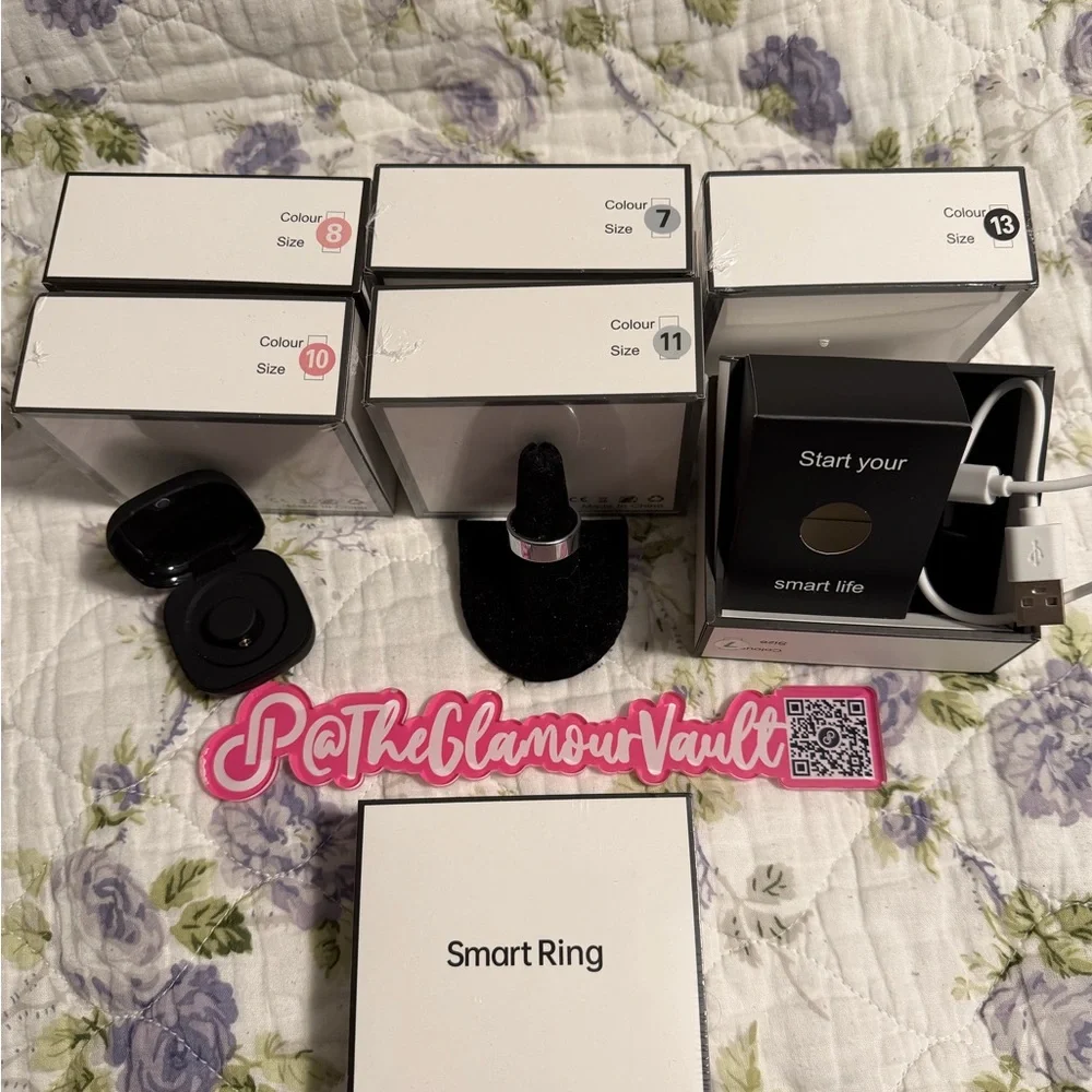 🔥SMART RING-WOW! NEW:your choice of Silver, rose gold, black.Own or gift one!